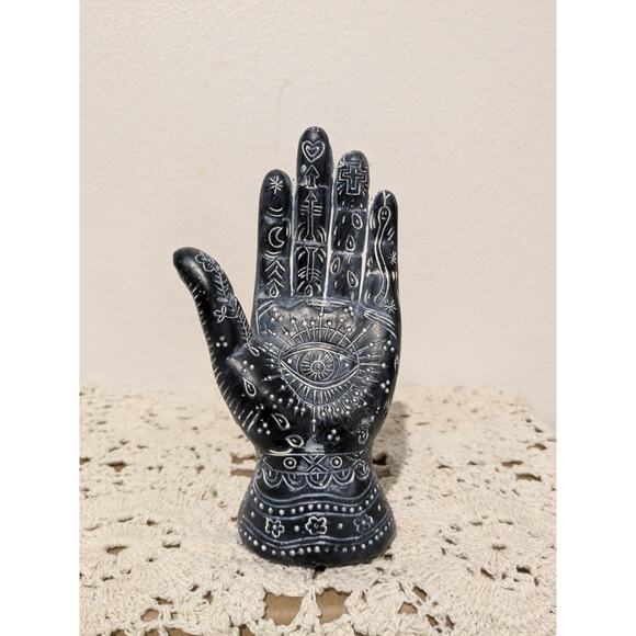 All Seeing Eye Hand Halloween Altar Resin figurine - Picture 1 of 3